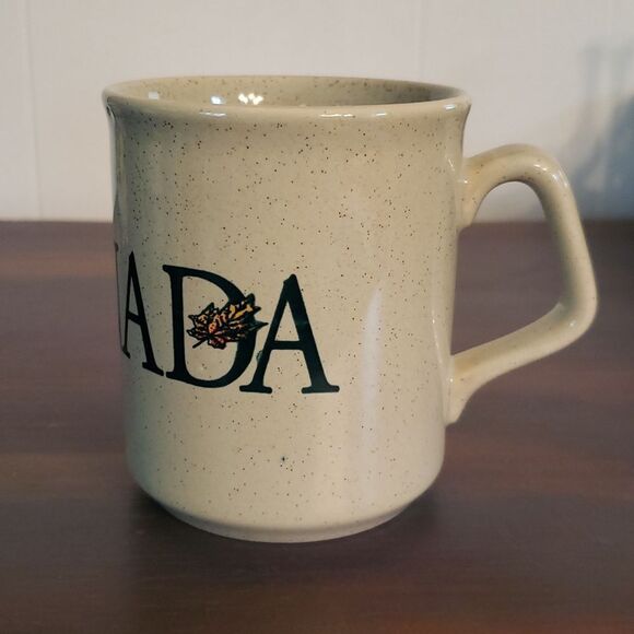 Vintage CANADA Speckled Ceramic Coffee Mug - Tams - Made in England - Picture 5 of 10